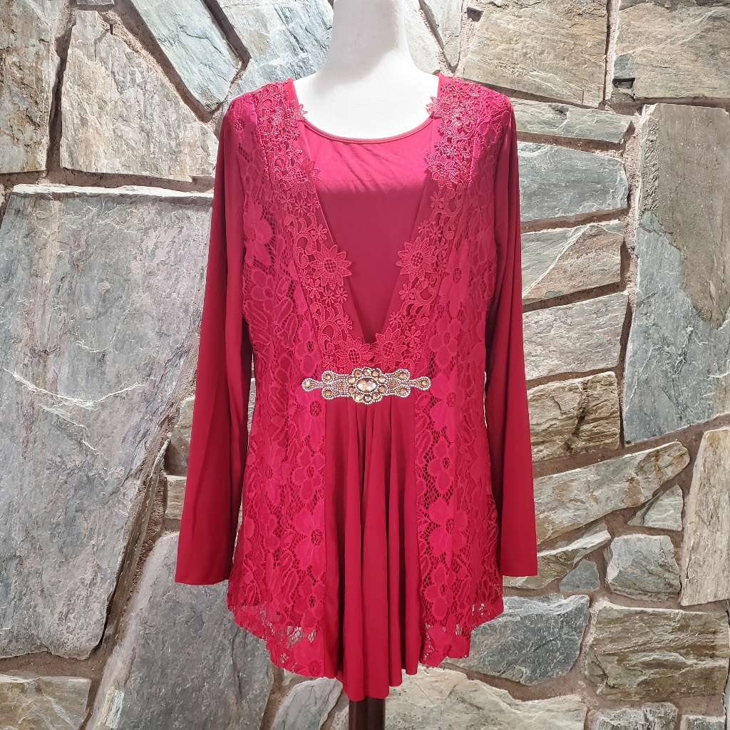 Yitonglian Fashion Blouse Sz Xl